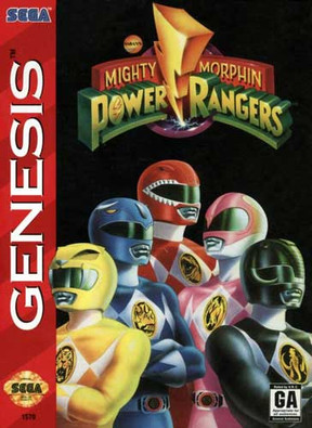 Complete Mighty Morphin Power Rangers - Genesis Game