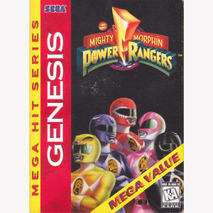 Complete Mighty Morphin Power Rangers Video Game for Sega Genesis