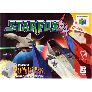 Star Fox 64 with Rumble - N64 Box