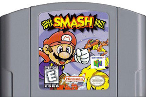 Super Smash Bros. Nintendo 64 N64 video game cartridge image pic