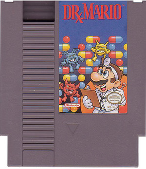 Dr. Mario Nintendo NES game cartridge image pic