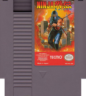Ninja Gaiden Nintendo NES video game cartridge image pic