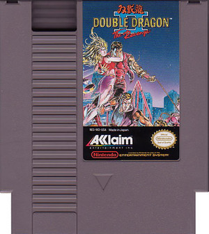 Double Dragon II NES Game cartridge