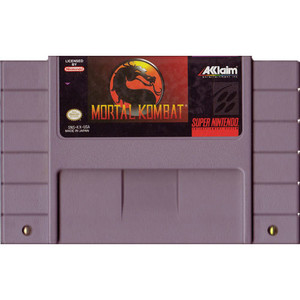 Mortal Kombat - SNES Game Cartridge