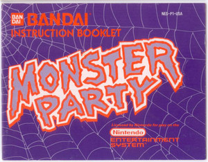Monster Party - NES Manual