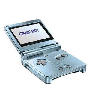 Game Boy Advance SP Pearl Blue with Charger