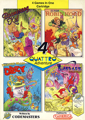 New Quattro Adventure (4 in 1) Aladdin Compact Cartridge - NES Game