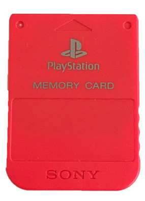 Original Memory Card Red - PS1