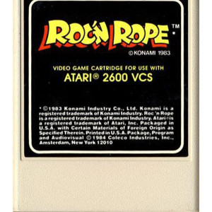 Roc'n Rope Video Game for Atari 2600