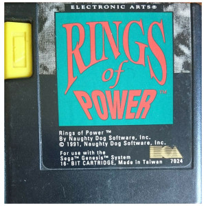Rings of Power Video Game for Sega Genesis