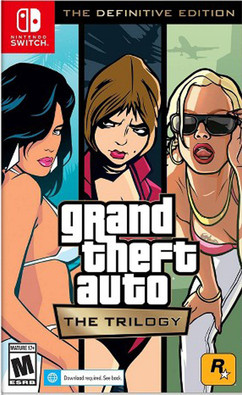 Grand Theft Auto The Trilogy video game for the Nintendo Switch.