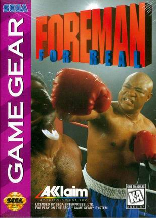 Foreman For Real Game Gear Game For Sale | DKOldies