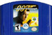 007 The World is Not Enough N64 Game blue cartridge