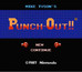 Mike Tyson's Punch Out Nintendo NES game title screen image pic