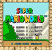 Super Mario World title page