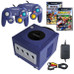 GameCube Indigo Super Smash Kart Pak with original controllers