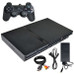 Sony Playstation 2 PS2 Slim Black System with Replica Controller