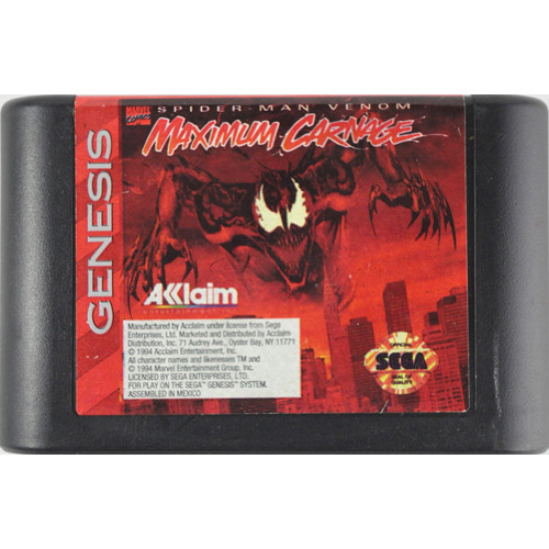 Maximum Carnage PAL Version FR Sega Megadrive complet
