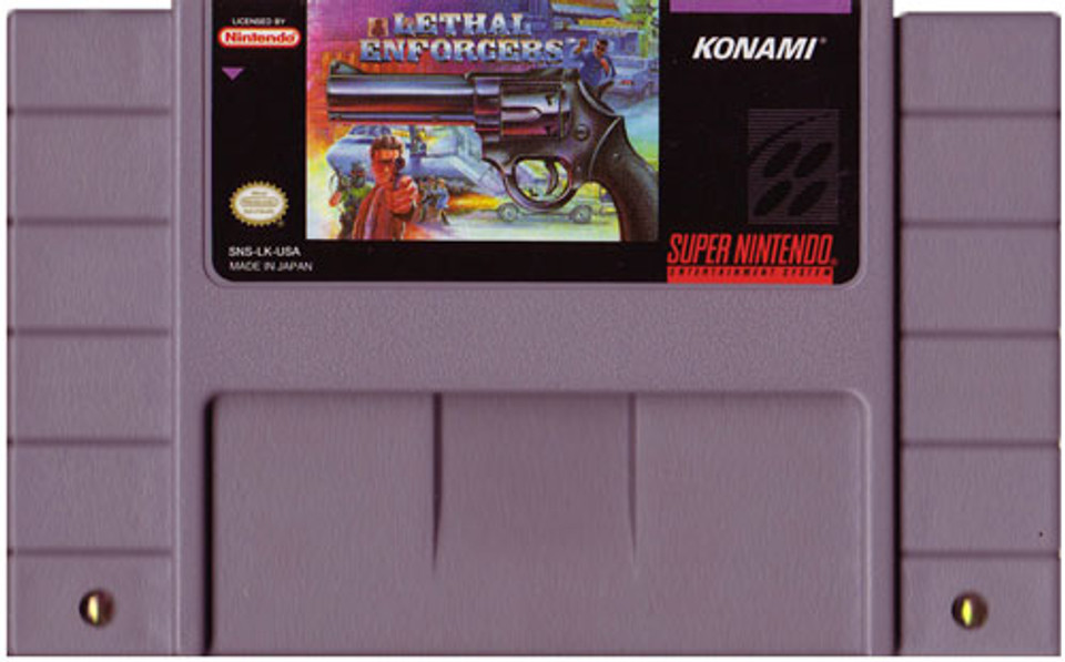 lethal enforcers snes without lightguns