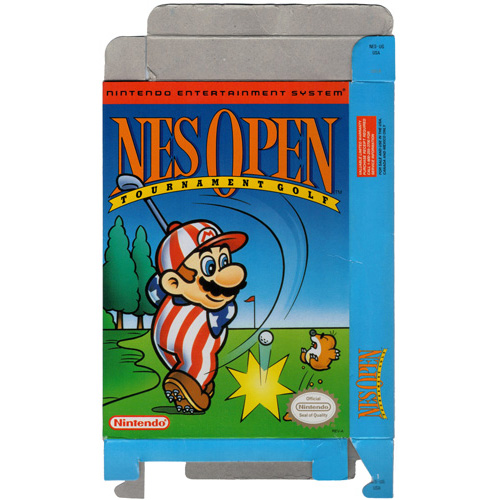 Nintendo NES Box for NES OPEN Tournament Mario Golf For Sale