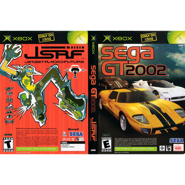 GT 02/Jet Set Radio Future Xbox 2 Games in 1 Xbox For Sale | DKOldies