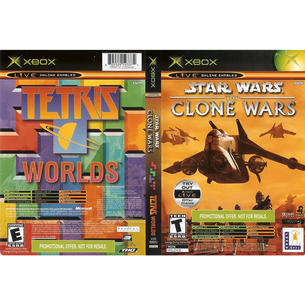 Star Wars Clone Wars/Tetris Worlds Xbox Game For Sale | DKOldies