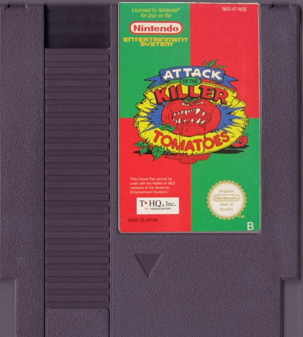 Attack of the Killer Tomatoes Nintendo NES Original Game For