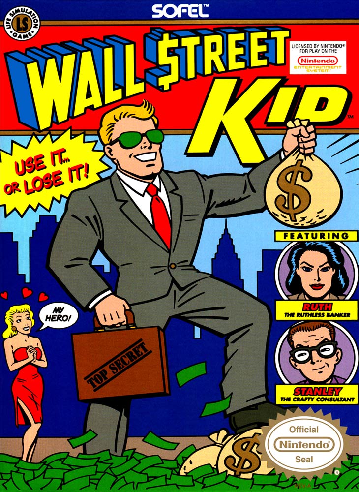 Wall Street Kid Nintendo NES Original 