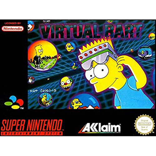 スーパーファミコンソフト　バーチャルバート　シンプソンズ　VIRTUALBART スーパーファミコンソフト バーチャルバート シンプソンズ