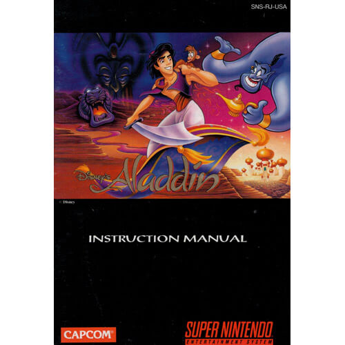 aladdin snes cover art