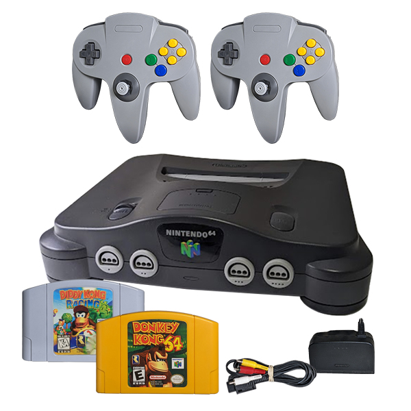 N64 System Console Original Donkey Kong Bundle Pak For Sale