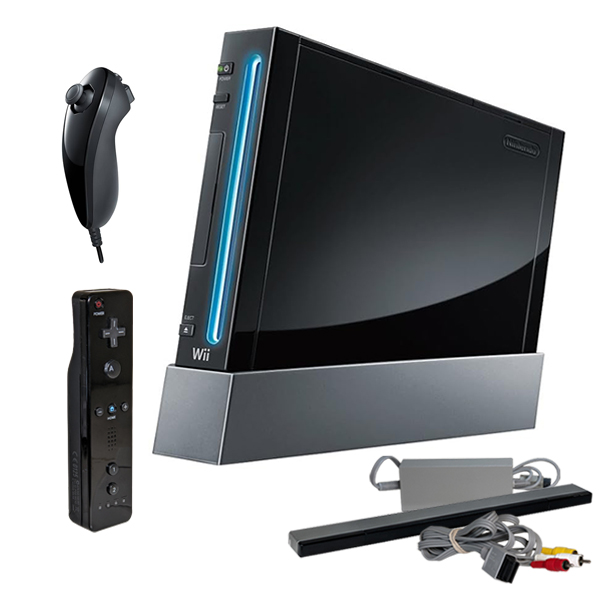 Buy black wii used Factory Sale Nintendo Wii Black Console With