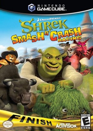 Shrek Smash n' Crash Racing (Nintendo GameCube GC) Booklet / Manual Only
