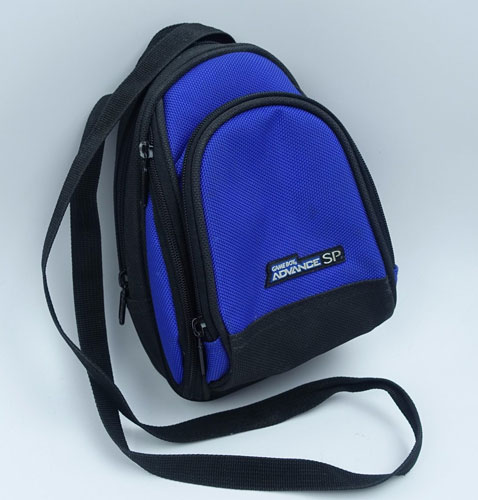 GBA SP Mini Backpack Blue Game Bag Carrying Case - GameBoy Advance