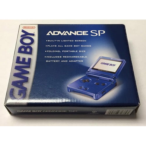 Game Boy Advance SP System Blue Complete In Box For Sale DKOldies