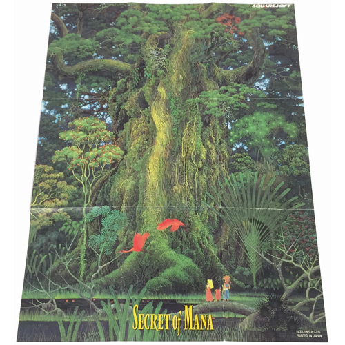 Secret of Mana Poster and Map SNES For Sale | DKOldies