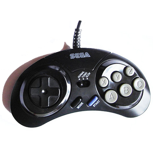 Sega 6 Button Turbo Mini Controller Genesis 1470 For Sale | DKOldies