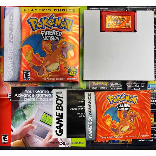 Pokémon Fire Red Version Game Boy Advance GBA Nintendo DS CIB New Battery  Saves