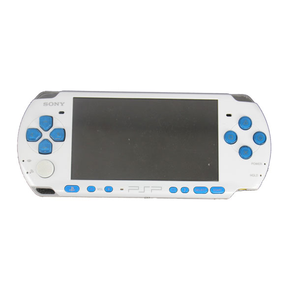 Sony PSP 3000 Handheld System Pearl White with Blue Buttons w