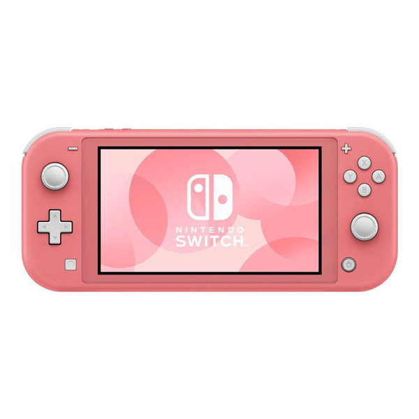 Nintendo Switch Lite Coral Handheld System w/ Charger For Sale