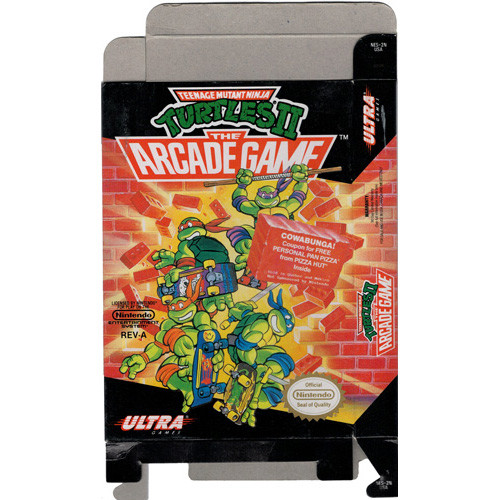 Teenage Mutant Hero Turtles - Replacement Box, Manual, Dust Cover, Block - NES - Thick Cardboard as in the Original, HQ Teenage Mutant Hero Turtles - Replacement Box, Manual, Dust Cover, Block - NES - Thick Cardboard as in the Original, HQ