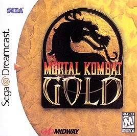 Jaquette Avant Officielle Sega Dreamcast - Jeu Mortal Kombat Gold - Bon état, Complète