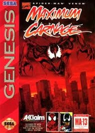 maximum Carnage ⭐️cartouche Seule Sega Megadrive Pal ⭐️100% Legit