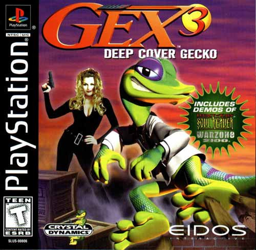 Gex 3:Deep Cover Gecko Playstation 1 PS1 Game For Sale