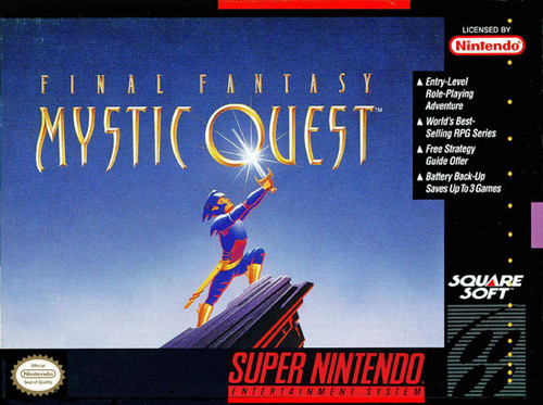 SFC★FINAL FANTASY MYSTIC QUEST SNES 海外版 Final Fantasy: Mystic Quest Box Shot for Super Nintendo