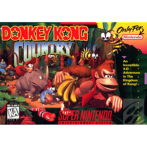 Jonglere Tid orange Donkey Kong Country Super Nintendo SNES Game For Sale