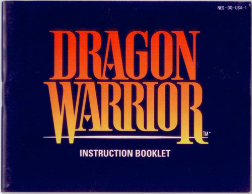 Manual Dragon Warrior Nintendo NES Instructions For Sale | DKOldies