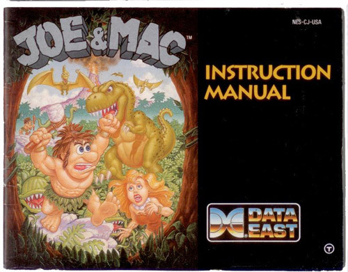 Manual Joe Mac Nintendo Nes Instructions For Sale Dkoldies