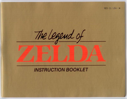 Manual Legend Zelda Nintendo NES Instructions For Sale | DKOldies