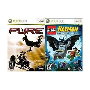 Lot of 2 Games LEGO Batman: The Videogame and Pure, Kinect Adventures Xbox  360